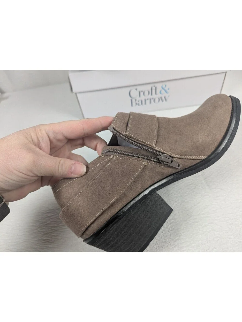 Croft & Barrow - Dorindaa - Buckle - Zippper - Women's Ankle Boots - Size: 8.5